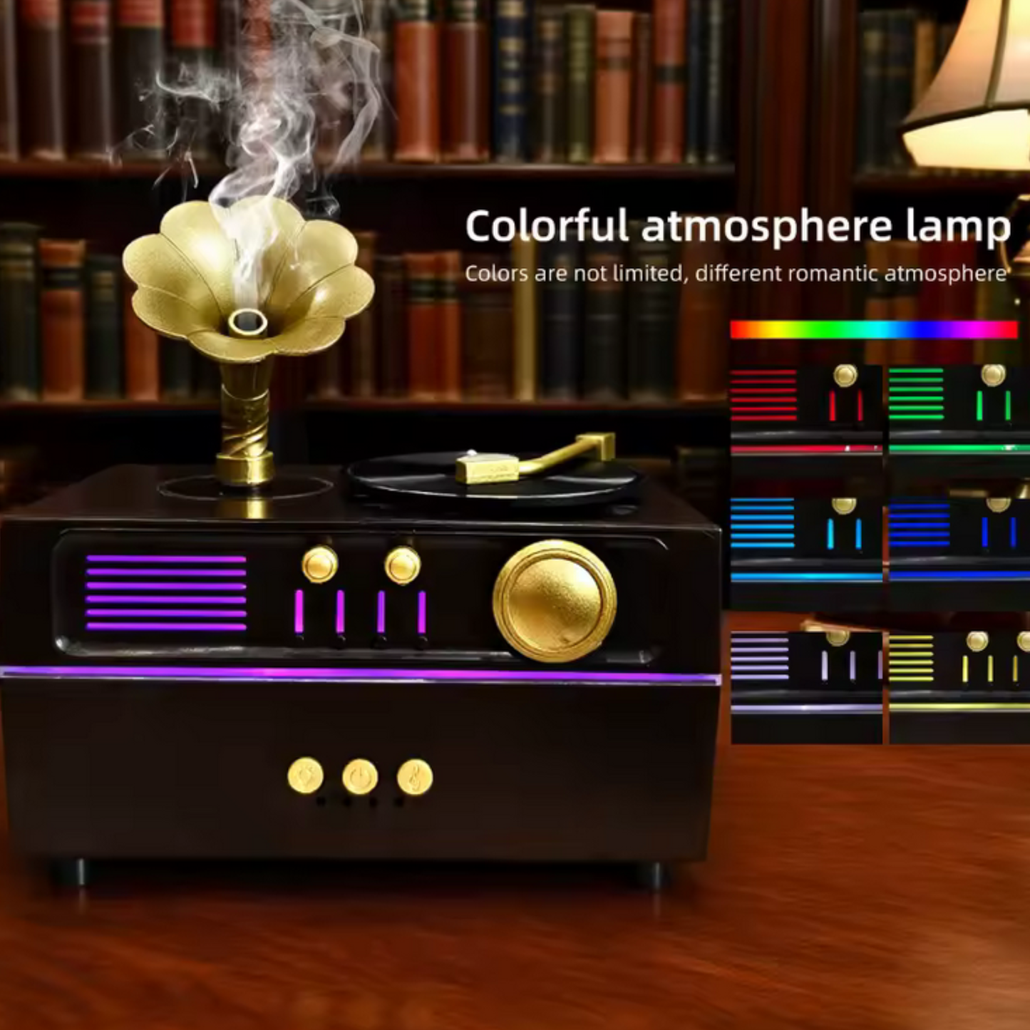 Humidificador Vintage LED & Bluetooth