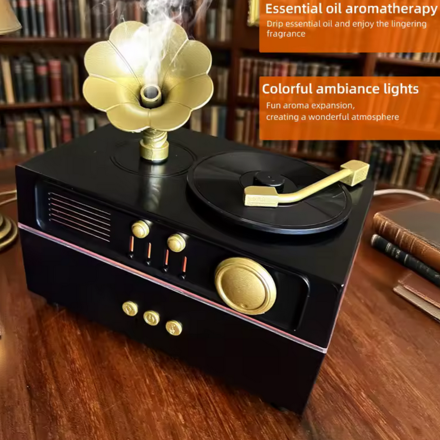 Humidificador Vintage LED & Bluetooth