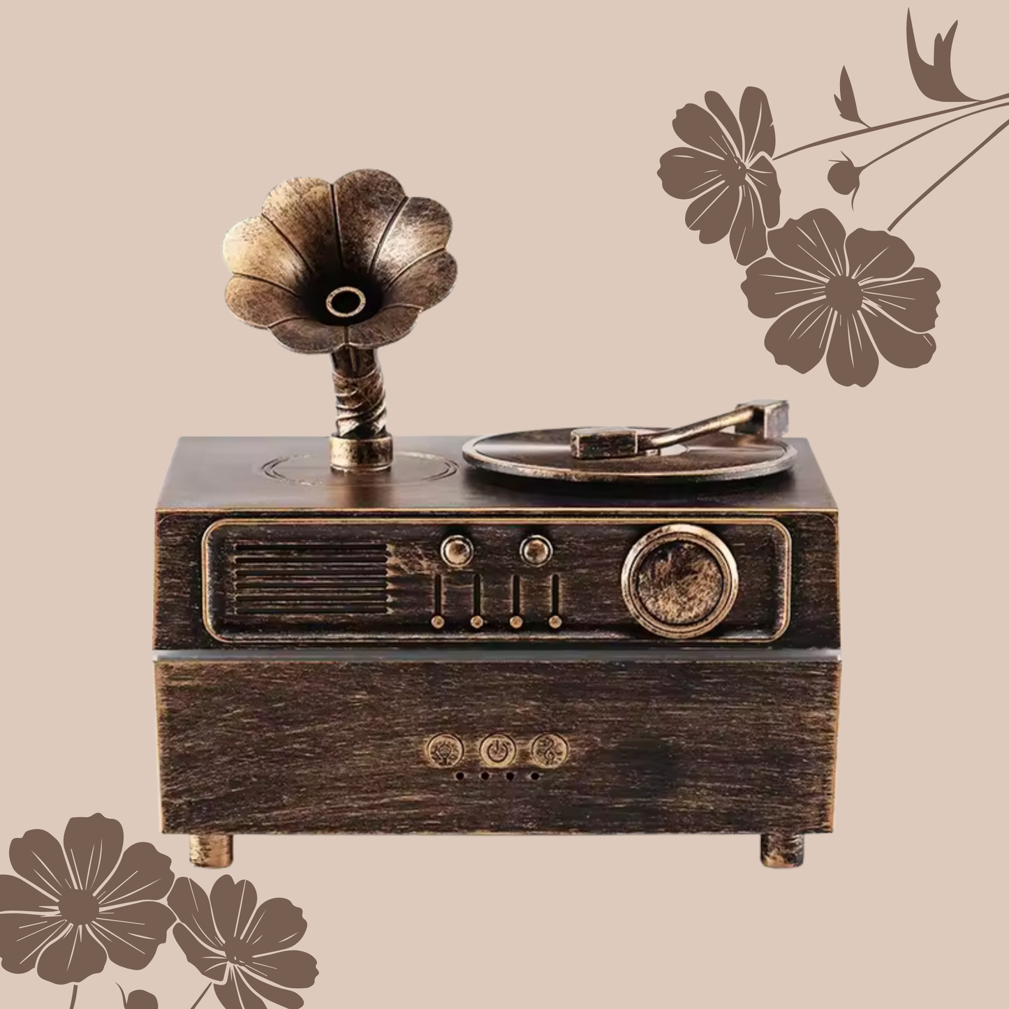 Humidificador Vintage LED & Bluetooth
