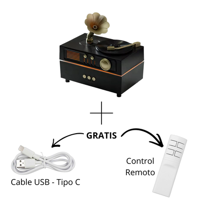 Humidificador Vintage LED & Bluetooth